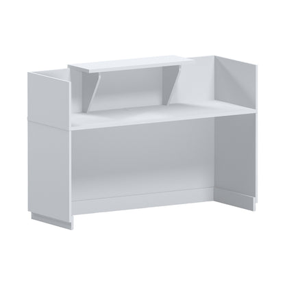 Γραφείο reception Lotus pakoworld σε λευκή απόχρωση 140x70x110εκ - Hippiehome.gr