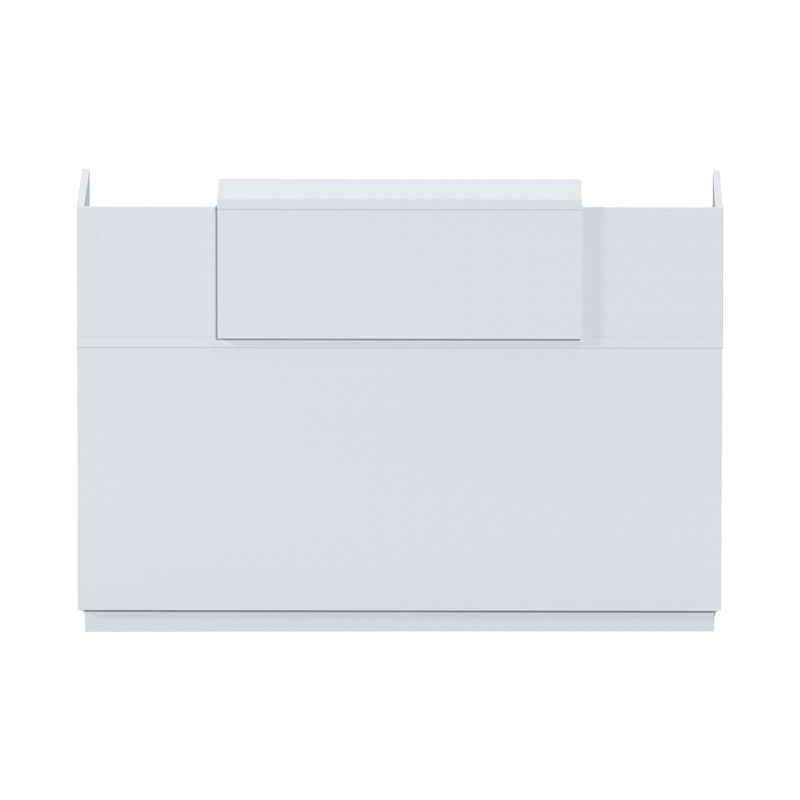 Γραφείο reception Lotus pakoworld σε λευκή απόχρωση 140x70x110εκ - Hippiehome.gr