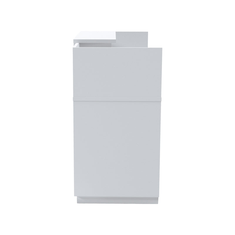 Γραφείο reception Lotus pakoworld σε λευκή απόχρωση 140x70x110εκ - Hippiehome.gr