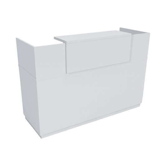 Γραφείο reception Lotus pakoworld σε λευκή απόχρωση 140x70x110εκ - Hippiehome.gr