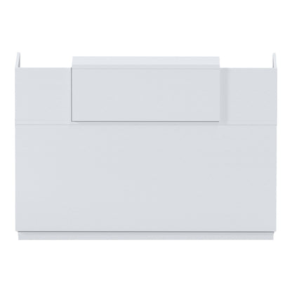 Γραφείο reception Lotus pakoworld σε λευκή απόχρωση 180x70x110εκ - Hippiehome.gr