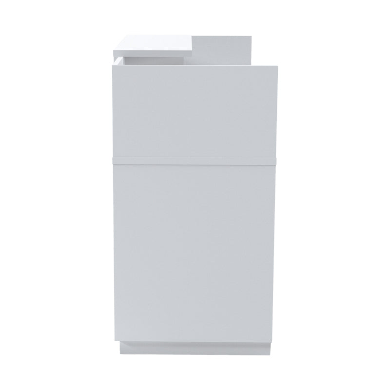 Γραφείο reception Lotus pakoworld σε λευκή απόχρωση 180x70x110εκ - Hippiehome.gr