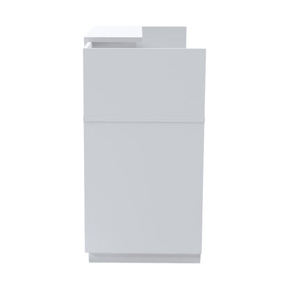 Γραφείο reception Lotus pakoworld σε λευκή απόχρωση 180x70x110εκ - Hippiehome.gr