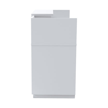 Γραφείο reception Lotus pakoworld σε λευκή απόχρωση 180x70x110εκ - Hippiehome.gr