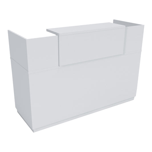 Γραφείο reception Lotus pakoworld σε λευκή απόχρωση 180x70x110εκ - Hippiehome.gr