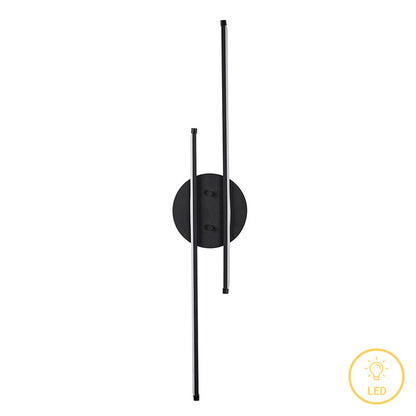 Φωτιστικό τοίχου-απλίκα Expedition pakoworld LED 16W μαύρο 17x5x86εκ - Hippiehome.gr