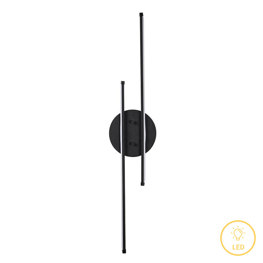 Φωτιστικό τοίχου-απλίκα Expedition pakoworld LED 16W μαύρο 17x5x86εκ - Hippiehome.gr