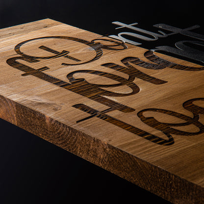 Διακοσμητικό τοίχου Smiley pakoworld ξύλο πεύκου σε φυσική απόχρωση με μαύρο μέταλλο 47x3x58εκ - Hippiehome.gr