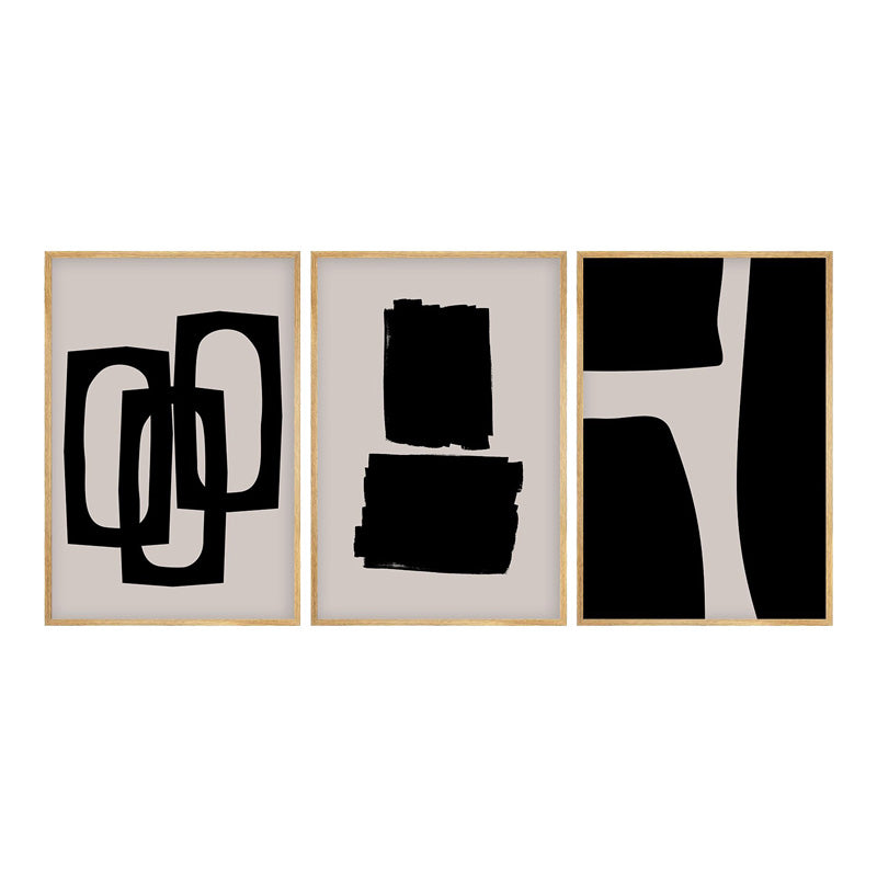 Πίνακας σε καμβά Blacky pakoworld τρίπτυχος με ψηφιακή εκτύπωση 50x2x35εκ - Hippiehome.gr