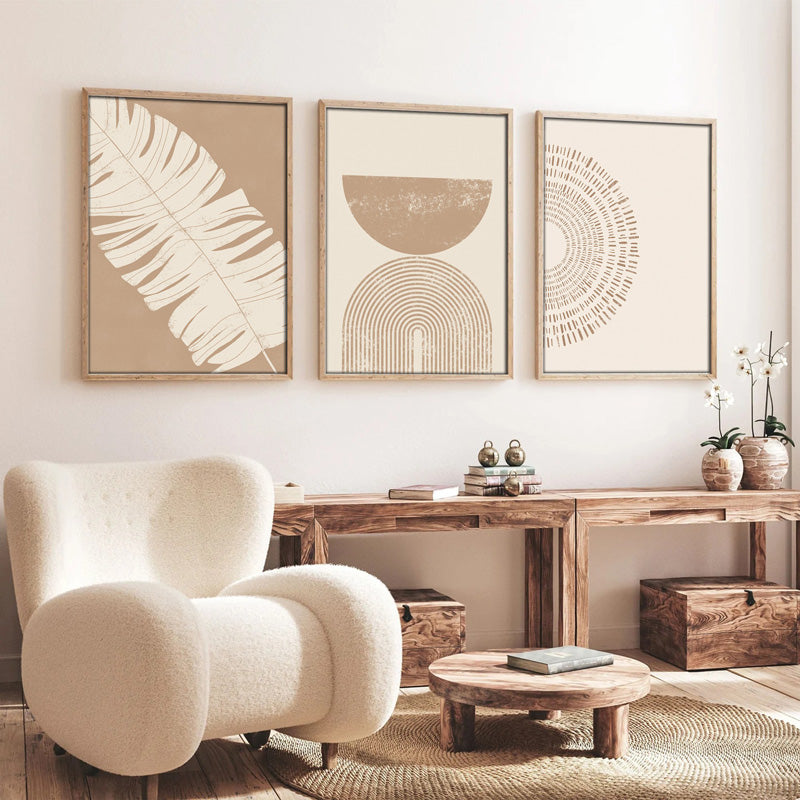 Πίνακας σε καμβά Terpen I pakoworld τρίπτυχος με ψηφιακή εκτύπωση 50x2x70εκ - Hippiehome.gr