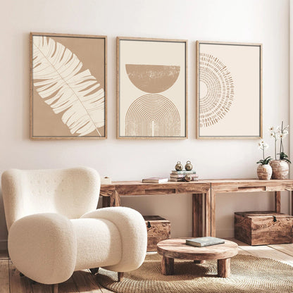 Πίνακας σε καμβά Terpen I pakoworld τρίπτυχος με ψηφιακή εκτύπωση 50x2x70εκ - Hippiehome.gr