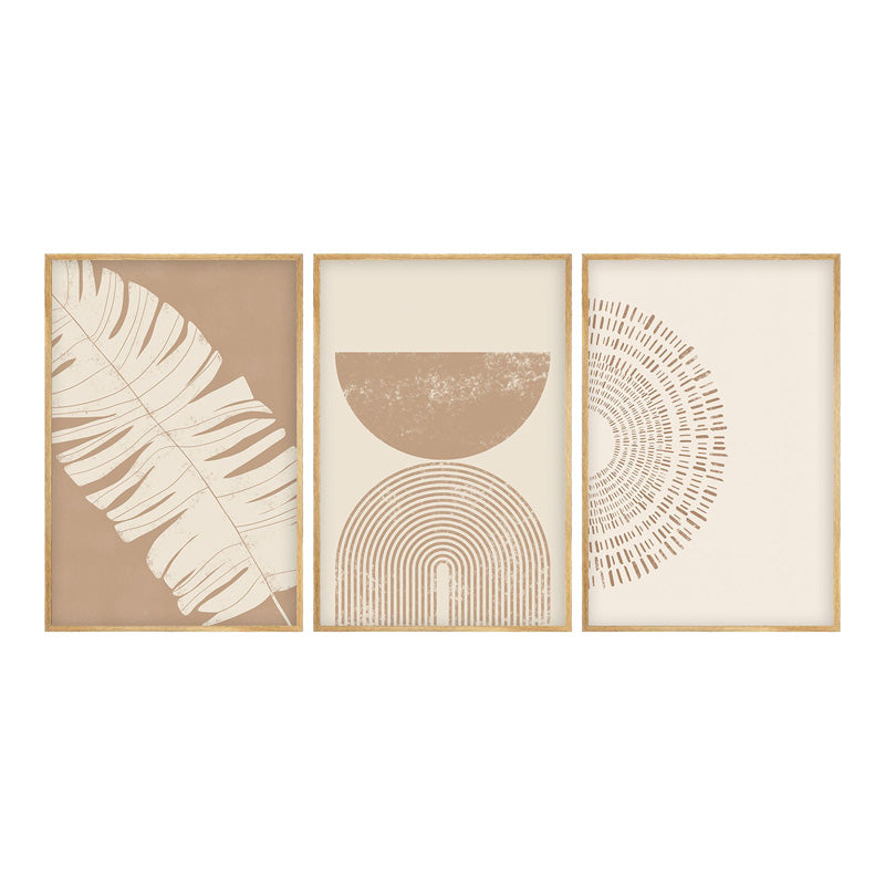 Πίνακας σε καμβά Terpen I pakoworld τρίπτυχος με ψηφιακή εκτύπωση 50x2x70εκ - Hippiehome.gr