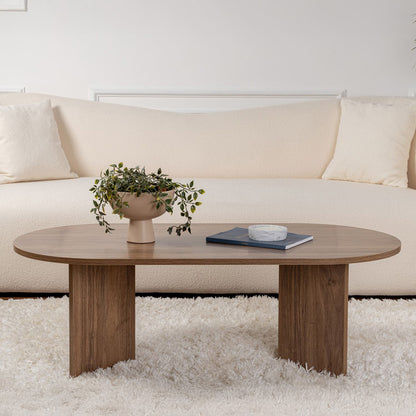 Τραπέζι σαλονιού Tabletod pakoworld σε καρυδί απόχρωση 119x60x40εκ - Hippiehome.gr