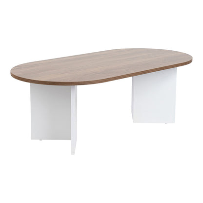 Τραπέζι σαλονιού Tabletod pakoworld σε καρυδί-λευκή απόχρωση 119x60x40εκ - Hippiehome.gr