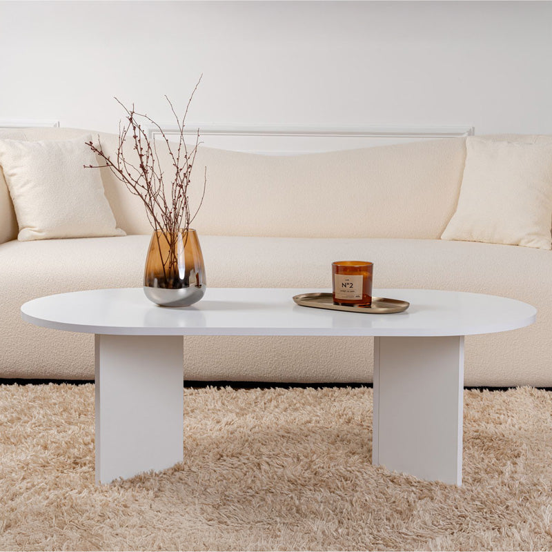 Τραπέζι σαλονιού Tabletod pakoworld σε λευκή απόχρωση 119x60x40εκ - Hippiehome.gr