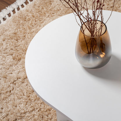 Τραπέζι σαλονιού Tabletod pakoworld σε λευκή απόχρωση 119x60x40εκ - Hippiehome.gr