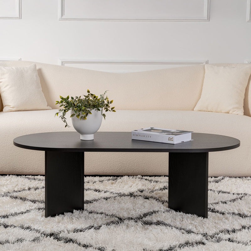 Τραπέζι σαλονιού Tabletod pakoworld σε μαύρη απόχρωση 119x60x40εκ - Hippiehome.gr