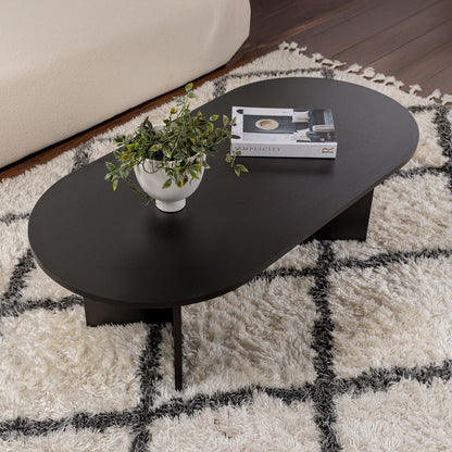 Τραπέζι σαλονιού Tabletod pakoworld σε μαύρη απόχρωση 119x60x40εκ - Hippiehome.gr