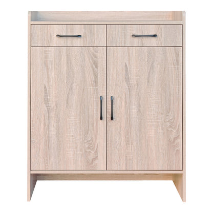 Παπουτσοθήκη Gazen pakoworld 12 ζεύγων με συρτάρια σε φυσική απόχρωση 80x33x100εκ - Hippiehome.gr