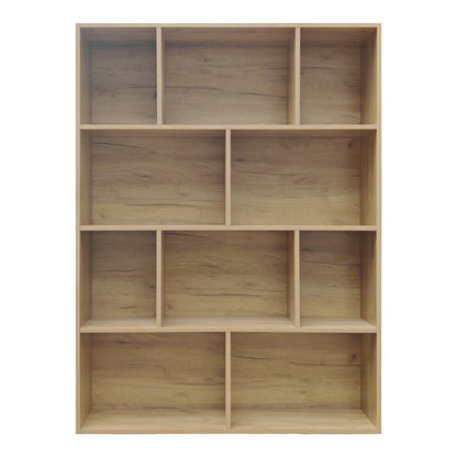 Βιβλιοθήκη Evergin pakoworld mdf σε oak απόχρωση 100x30x135εκ - Hippiehome.gr