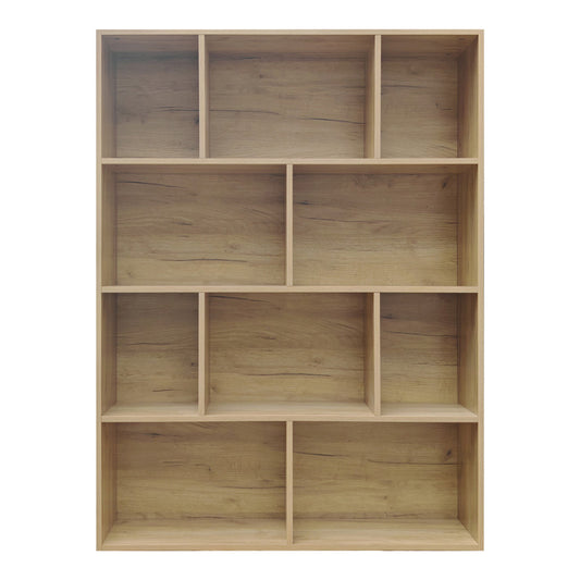 Βιβλιοθήκη Evergin pakoworld mdf σε oak απόχρωση 100x30x135εκ - Hippiehome.gr