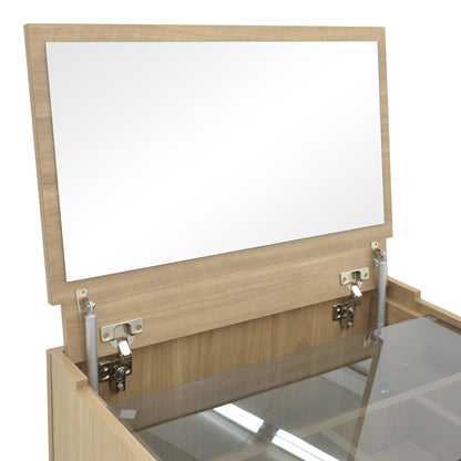 Τουαλέτα κρεβατοκάμαρας Sonlen pakoworld ανθρακί-sonoma 60x45x130εκ - Hippiehome.gr