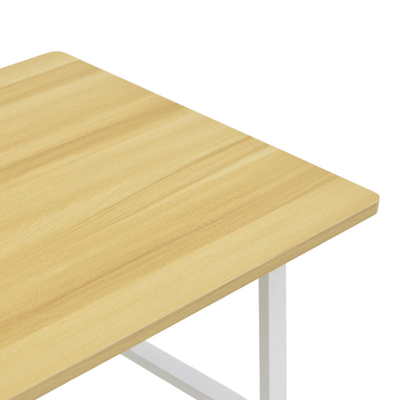 Γραφείο εργασίας Ferje pakoworld με ράφια mdf σε φυσική-λευκή απόχρωση 100x48x75εκ - Hippiehome.gr