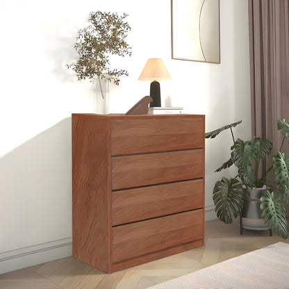 Συρταριέρα Kuanger pakoworld mdf σε καρυδί απόχρωση 80x40x80εκ - Hippiehome.gr