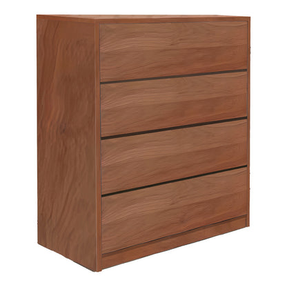 Συρταριέρα Kuanger pakoworld mdf σε καρυδί απόχρωση 80x40x80εκ - Hippiehome.gr