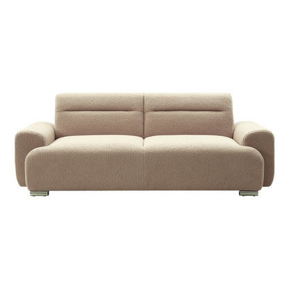 Kαναπές-κρεβάτι τριθέσιος Harmonious pakoworld μπουκλέ μπεζ 223.5x92x81εκ - Hippiehome.gr