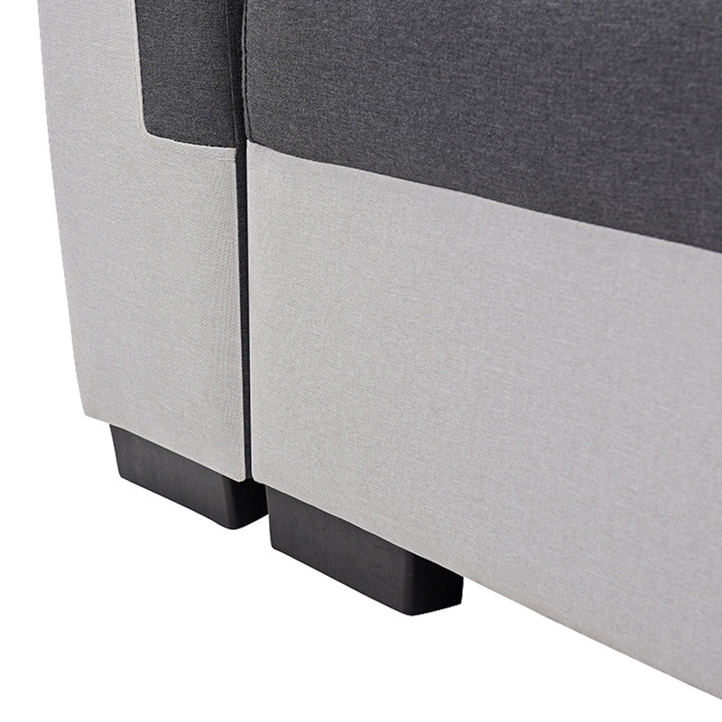 Kαναπές-κρεβάτι τριθέσιος Gaby pakoworld ύφασμα με αποθηκευτικό χώρο σε ανθρακί-γκρι απόχρωση 260x88x88εκ - Hippiehome.gr