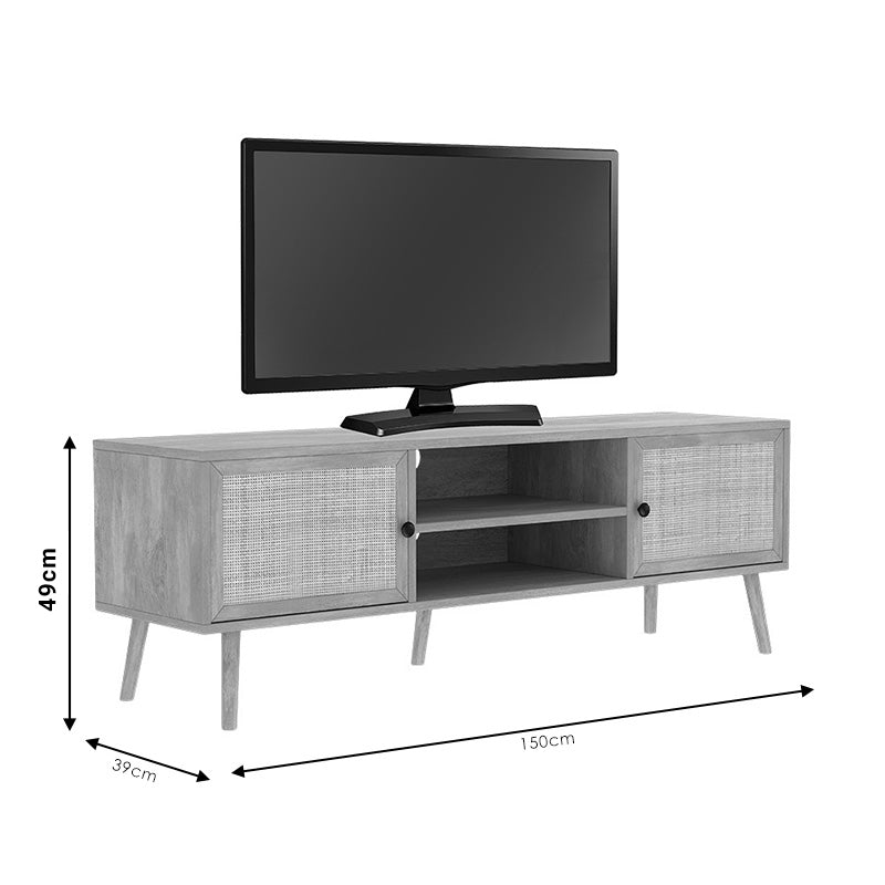 Έπιπλο τηλεόρασης Oslo pakoworld sonoma 150x39x49εκ - Hippiehome.gr