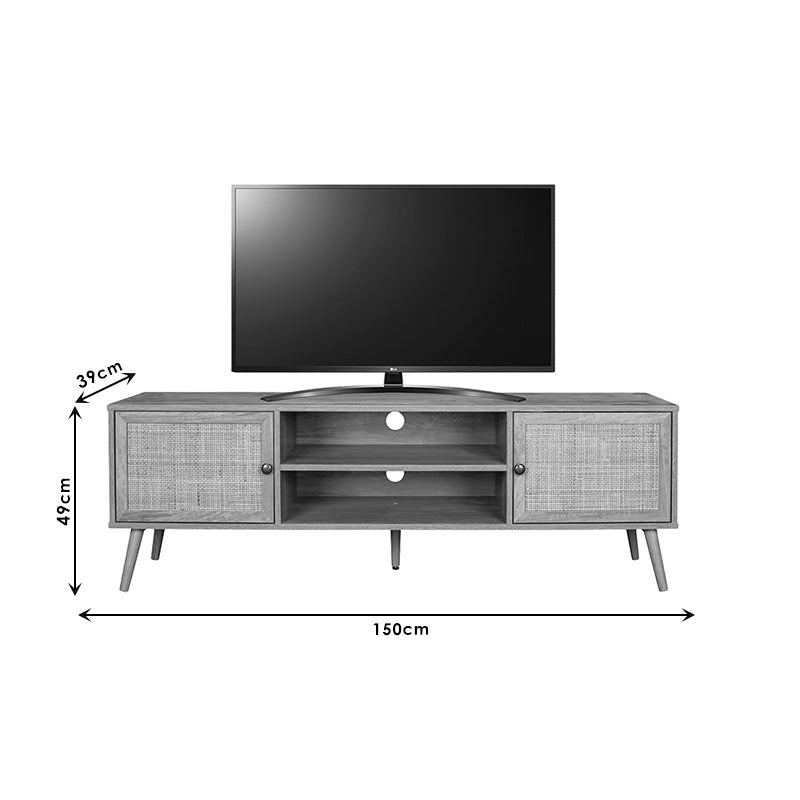 Έπιπλο τηλεόρασης Oslo pakoworld sonoma 150x39x49εκ - Hippiehome.gr