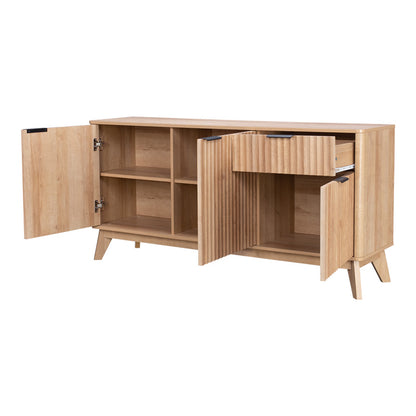 Μπουφές Hamea pakoworld mdf σε φυσική απόχρωση 150x39,5x73εκ - Hippiehome.gr