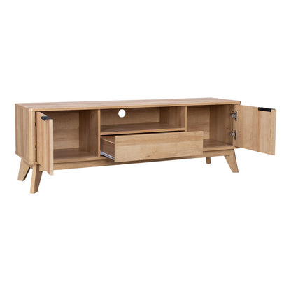 Έπιπλο τηλεόρασης Hamea pakoworld mdf σε φυσική απόχρωση 145x39,5x49εκ - Hippiehome.gr