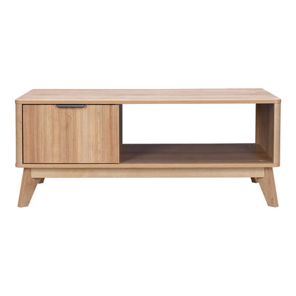 Τραπέζι σαλονιού Hamea pakoworld mdf σε φυσική απόχρωση 110x55,2x45εκ - Hippiehome.gr