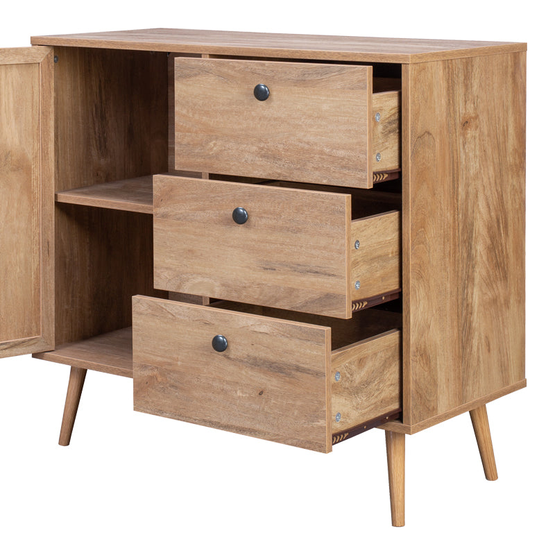 Μπουφές Oslo pakoworld σε sonoma απόχρωση 85x39x79εκ - Hippiehome.gr
