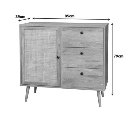 Μπουφές Oslo pakoworld σε sonoma απόχρωση 85x39x79εκ - Hippiehome.gr