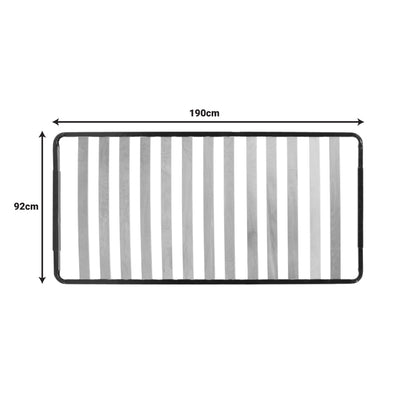 Σομιές μεταλλικός με 13 ανατομικές τάβλες 92x190x5εκ - Hippiehome.gr