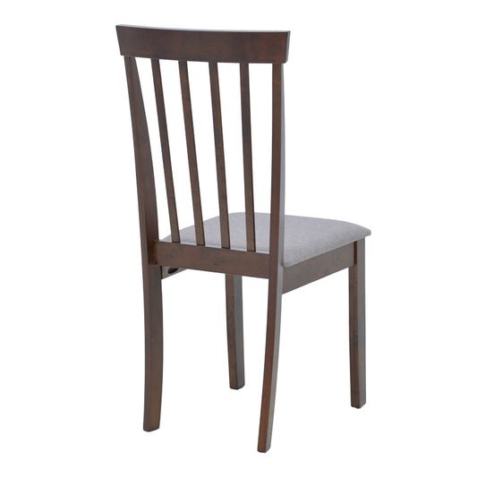 Καρέκλα Houston pakoworld rubberwood σε καρυδί απόχρωση 40x49x94εκ - Hippiehome.gr