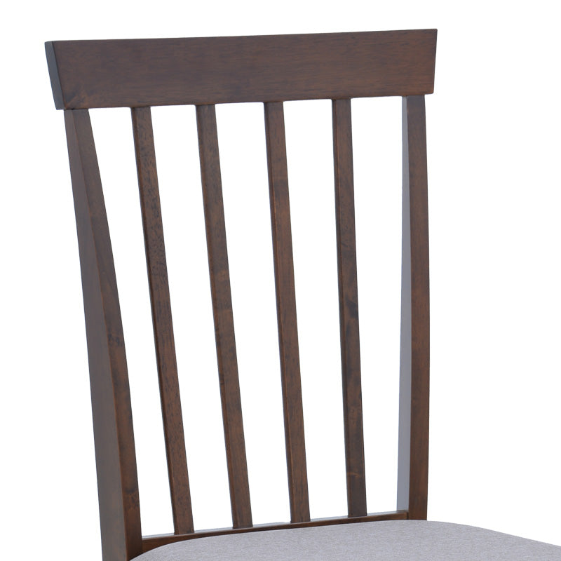 Καρέκλα Houston pakoworld rubberwood σε καρυδί απόχρωση 40x49x94εκ - Hippiehome.gr