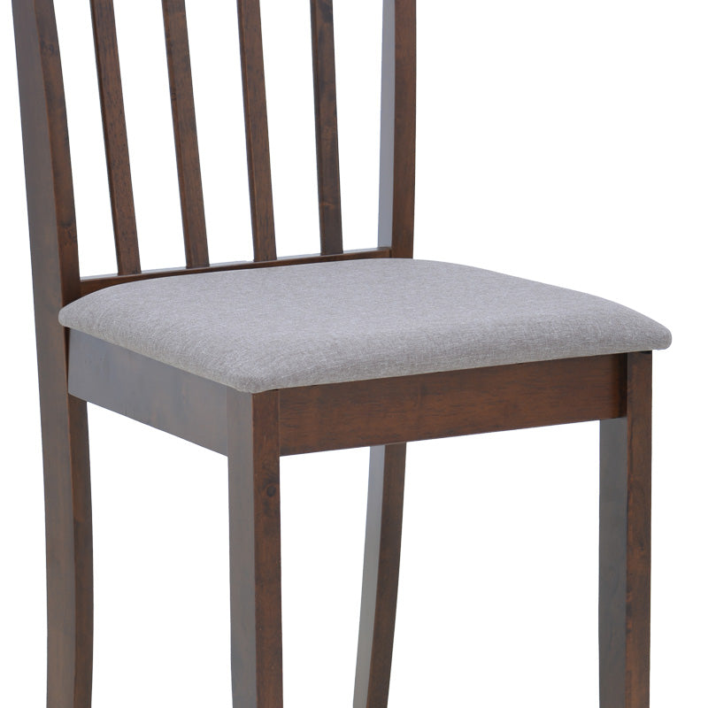 Καρέκλα Houston pakoworld rubberwood σε καρυδί απόχρωση 40x49x94εκ - Hippiehome.gr