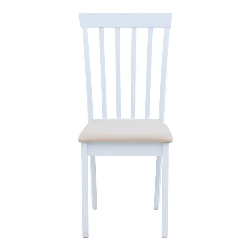 Καρέκλα Houston pakoworld rubberwood σε λευκή απόχρωση 40x49x94εκ - Hippiehome.gr