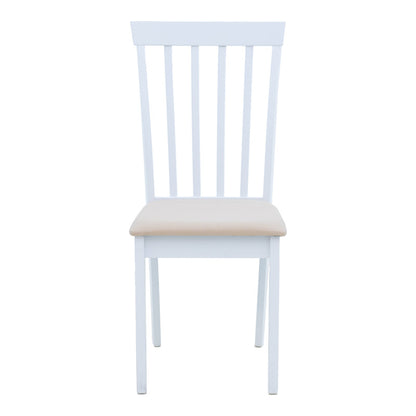Καρέκλα Houston pakoworld rubberwood σε λευκή απόχρωση 40x49x94εκ - Hippiehome.gr