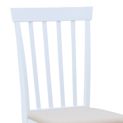 Καρέκλα Houston pakoworld rubberwood σε λευκή απόχρωση 40x49x94εκ - Hippiehome.gr