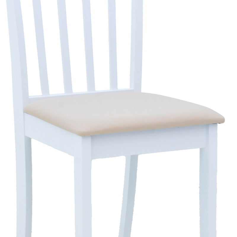 Καρέκλα Houston pakoworld rubberwood σε λευκή απόχρωση 40x49x94εκ - Hippiehome.gr