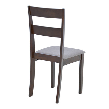 Καρέκλα Dallan pakoworld rubberwood σε καρυδί απόχρωση 40x47.5x89εκ - Hippiehome.gr
