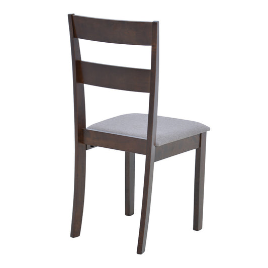 Καρέκλα Dallan pakoworld rubberwood σε καρυδί απόχρωση 40x47.5x89εκ - Hippiehome.gr