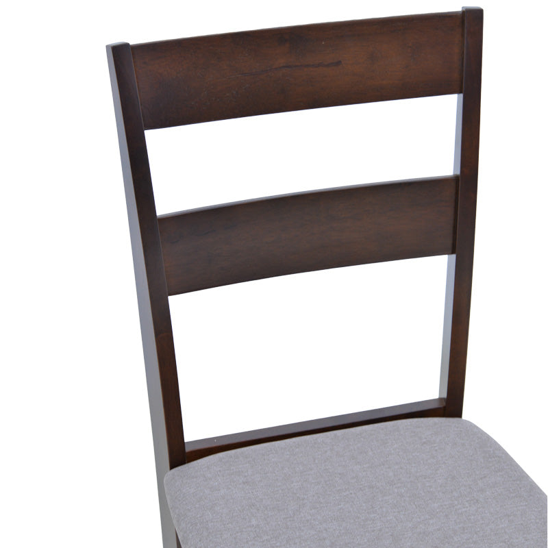 Καρέκλα Dallan pakoworld rubberwood σε καρυδί απόχρωση 40x47.5x89εκ - Hippiehome.gr
