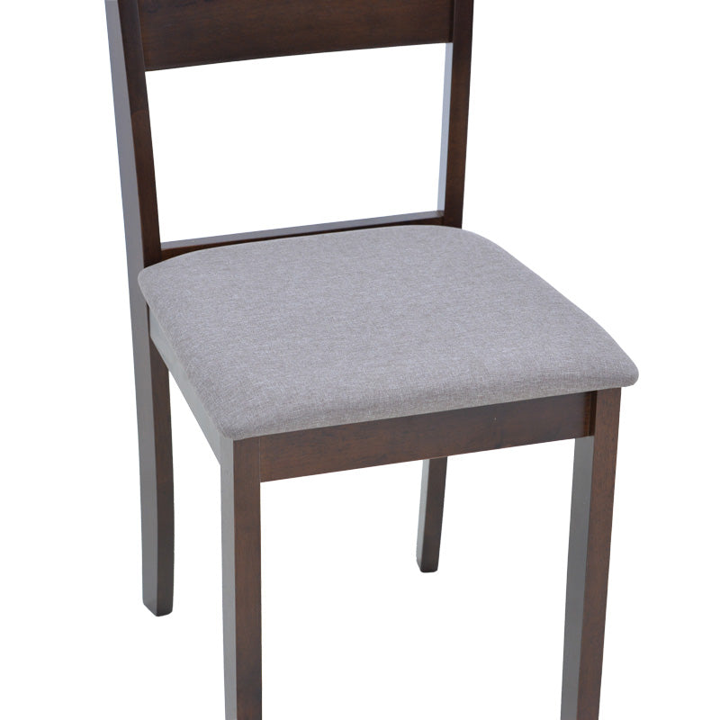 Καρέκλα Dallan pakoworld rubberwood σε καρυδί απόχρωση 40x47.5x89εκ - Hippiehome.gr